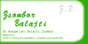 zsombor balajti business card